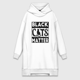 Платье-худи хлопок с принтом Black Cats Matter в Тюмени,  |  | animal | cat | cute | kitty | meow | друг | животные | киска | кися | китти | кот | котенок | котик | котэ | кошечка | кошка | мур | мяу | питомец