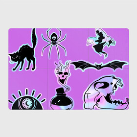 Магнитный плакат 3Х2 с принтом Зелье смерти,паук-Holographica в Тюмени, Полимерный материал с магнитным слоем | 6 деталей размером 9*9 см | аннотация | голограмма | голографический | градиент | магия | переливающийся | фольга | фон