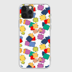 Чехол для iPhone 12 Pro с принтом Ретро  узор-заплатки.  в Тюмени, силикон | область печати: задняя сторона чехла, без боковых панелей | деревенский | детский | для малышей | заплатки | пэчворк | разноцветный узор | ретро