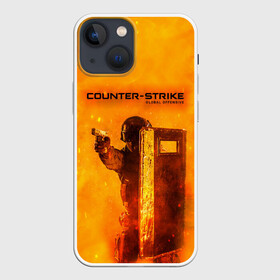 Чехол для iPhone 13 mini с принтом CS GO FIRE | КС ГО (Z) в Тюмени,  |  | awp | counter strike | cs go | cs go global offensive | cs:go | csgo | global offensive | глобальное наступление | контрудар | кс го | ксго