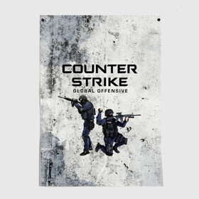 Постер с принтом COUNTER TERRORIST | CS GO (Z) в Тюмени, 100% бумага
 | бумага, плотность 150 мг. Матовая, но за счет высокого коэффициента гладкости имеет небольшой блеск и дает на свету блики, но в отличии от глянцевой бумаги не покрыта лаком | awp | counter strike | counter terrorist | cs go | cs go global offensive | cs:go | csgo | global offensive | глобальное наступление | контрудар | кс го | ксго