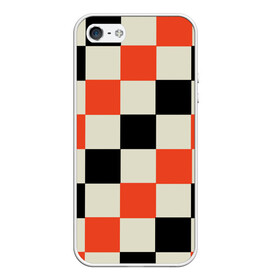 Чехол для iPhone 5/5S матовый с принтом Образец шахматной доски в Тюмени, Силикон | Область печати: задняя сторона чехла, без боковых панелей | блоки | вектор | геометрический | графический | модульный | символ | узор | шахматная доска