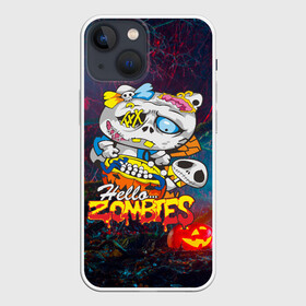 Чехол для iPhone 13 mini с принтом Hello Zombies в Тюмени,  |  | hello kitty | hello zombies | зомбак | зомби | китти | ужасы | хеллоуин | хэллоуин