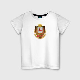 Детская футболка хлопок с принтом Нино800 в Тюмени, 100% хлопок | круглый вырез горловины, полуприлегающий силуэт, длина до линии бедер | 800 лет | горький | нижний новгород | нино800 | нн800 | юбилей