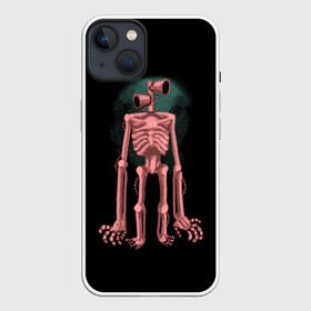 Чехол для iPhone 13 с принтом Сиреноголовый Скелет в Тюмени,  |  | forest | games | monster | night | siren head | детям | игры | лес | монстр | надпись | ночь | сирена | сиреноголовый | скелет | солнце | страшилка | текст | темно | туман | ужастик | хоррор