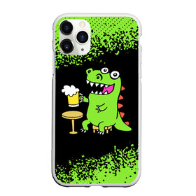 Чехол для iPhone 11 Pro матовый с принтом Пивозавр - Краска в Тюмени, Силикон |  | dinosaur | pivo | pivozavr | динозавр | краска | прикол | спрей