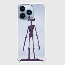 Чехол для iPhone 13 Pro с принтом Сиреноголовый Скелет (Хоррор) в Тюмени,  |  | forest | games | monster | night | siren head | детям | игры | лес | монстр | надпись | ночь | сирена | сиреноголовый | солнце | страшилка | текст | темно | туман | ужастик | хоррор