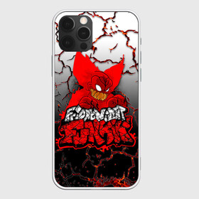 Чехол для iPhone 12 Pro Max с принтом Friday Night Funkin Tricky One в Тюмени, Силикон |  | black | character | clown | demon | fire | fnf | friday night funkin | red | tricky | white | белый | буквы | демон | игра | картинка | клоун | красный | логотип | микрофон | огонь | персонаж | рисовка | трещины | трики | фрайдей | черный