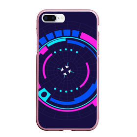 Чехол для iPhone 7Plus/8 Plus матовый с принтом Розовый Синий Киберпанк в Тюмени, Силикон | Область печати: задняя сторона чехла, без боковых панелей | жанр | научный | фантастика | фантастический | цифровые технологии