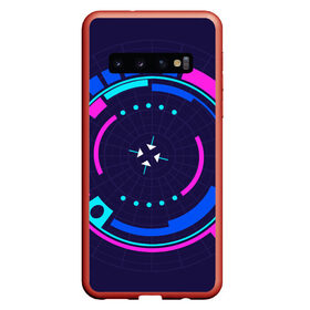 Чехол для Samsung Galaxy S10 с принтом Розовый Синий Киберпанк в Тюмени, Силикон | Область печати: задняя сторона чехла, без боковых панелей | жанр | научный | фантастика | фантастический | цифровые технологии