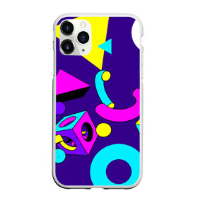 Чехол для iPhone 11 Pro матовый с принтом Геометрические фигуры в Тюмени, Силикон |  | геометрический | красочный | мода | разноцветные 90 е | стиль | структура | текстура | ткань | узор | фон | цвет