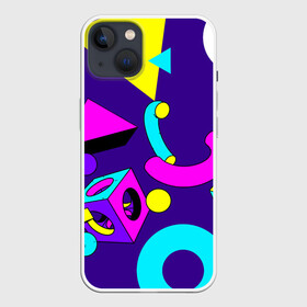 Чехол для iPhone 13 с принтом Геометрические фигуры в Тюмени,  |  | геометрический | красочный | мода | разноцветные 90 е | стиль | структура | текстура | ткань | узор | фон | цвет