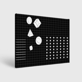 Холст прямоугольный с принтом Черно-белые фигуры 3D в Тюмени, 100% ПВХ |  | геометрический | красочный | мода.3d | стиль | структура | текстура | ткань | узор | фон | цвет
