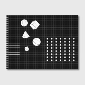 Альбом для рисования с принтом Черно-белые фигуры 3D в Тюмени, 100% бумага
 | матовая бумага, плотность 200 мг. | геометрический | красочный | мода.3d | стиль | структура | текстура | ткань | узор | фон | цвет