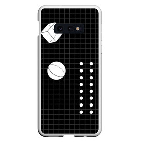 Чехол для Samsung S10E с принтом Черно-белые фигуры 3D в Тюмени, Силикон | Область печати: задняя сторона чехла, без боковых панелей | геометрический | красочный | мода.3d | стиль | структура | текстура | ткань | узор | фон | цвет