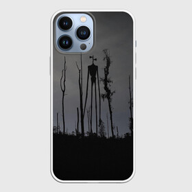 Чехол для iPhone 13 Pro Max с принтом Сиреноголовый В Лесу Игра в Тюмени,  |  | forest | games | monster | night | siren head | детям | игры | лес | монстр | надпись | ночь | сирена | сиреноголовый | солнце | страшилка | текст | темно | туман | ужастик | хоррор