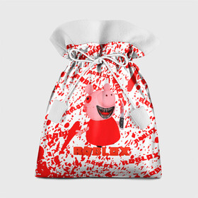 Подарочный 3D мешок с принтом Roblox piggy/Свинка Пигги. в Тюмени, 100% полиэстер | Размер: 29*39 см | game | roblox | блок | игра | игрушка | лего | персонажи | персонажи из кубиков | роблокс | робот