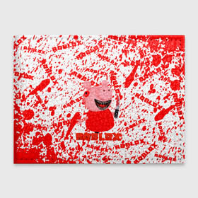 Обложка для студенческого билета с принтом Roblox piggy/Свинка Пигги. в Тюмени, натуральная кожа | Размер: 11*8 см; Печать на всей внешней стороне | game | roblox | блок | игра | игрушка | лего | персонажи | персонажи из кубиков | роблокс | робот