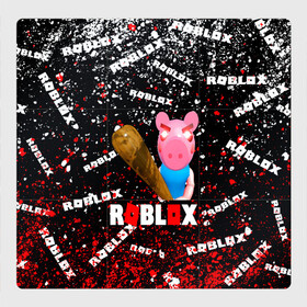Магнитный плакат 3Х3 с принтом Roblox piggy/Свинка Пигги. в Тюмени, Полимерный материал с магнитным слоем | 9 деталей размером 9*9 см | game | roblox | roblox piggy свинка пигги | блок | игра | игрушка | лего | персонажи | персонажи из кубиков | роблокс | робот