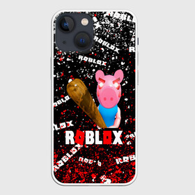 Чехол для iPhone 13 mini с принтом Roblox piggy Свинка Пигги. в Тюмени,  |  | Тематика изображения на принте: game | roblox | roblox piggy свинка пигги | блок | игра | игрушка | лего | персонажи | персонажи из кубиков | роблокс | робот