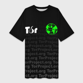 Платье-футболка 3D с принтом ТОР   TOR PROJECT BROWSER в Тюмени,  |  | tor browser | torproject | анонимность | анонимный браузер | взлом | даркнет | зеркала | луковица | тор браузер | хакер | черный интернет.