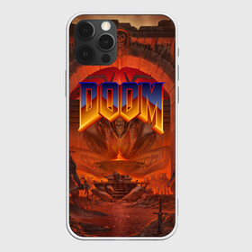 Чехол для iPhone 12 Pro с принтом DOOM | ДУМ (Z) в Тюмени, силикон | область печати: задняя сторона чехла, без боковых панелей | demons | devil | doom | doom eternal | doom slayer | hell | slayer | ад | вега | демоны | дум | икона греха | какодемон | манкубус | солдат рока | элементаль боли