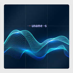 Магнитный плакат 3Х3 с принтом Uname linux в Тюмени, Полимерный материал с магнитным слоем | 9 деталей размером 9*9 см | Тематика изображения на принте: bash | linux | linux kernel | shell | линукс