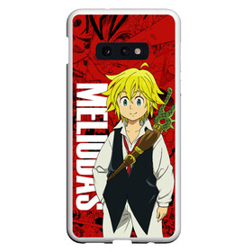 Чехол для Samsung S10E с принтом Мелиодас, Meliodas в Тюмени, Силикон | Область печати: задняя сторона чехла, без боковых панелей | anime | manga | meliodas | аниме | манга | мелиодас