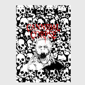 Скетчбук с принтом Cannibal Corpse | Труп Каннибала (Z) в Тюмени, 100% бумага
 | 48 листов, плотность листов — 100 г/м2, плотность картонной обложки — 250 г/м2. Листы скреплены сверху удобной пружинной спиралью | Тематика изображения на принте: cannibal | cannibal corpse | corpse | death metal | deathgrind | алекс уэбстер | брутальный дэт метал | дэт метал | дэтграйнд | пол мазуркевич | роб барретт | труп каннибала