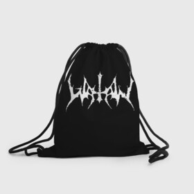 Рюкзак-мешок 3D с принтом Watain в Тюмени, 100% полиэстер | плотность ткани — 200 г/м2, размер — 35 х 45 см; лямки — толстые шнурки, застежка на шнуровке, без карманов и подкладки | black metal | rock | watain | блэк метал | ватайн | группы | метал | рок