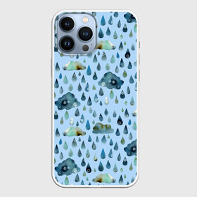 Чехол для iPhone 13 Pro Max с принтом Дождливая осень.Тучки и дождь в Тюмени,  |  | pattern | rain | sun | глобальное потепление | дождливо | дождливый | дождь | загрязнение | капли | ливень | морось | непогода | облака | осенний | осень | паттерн | погода | природа | проливной | тучи | экология
