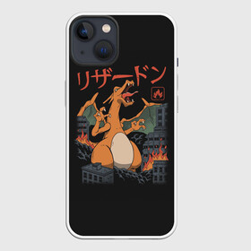 Чехол для iPhone 13 с принтом Черезард разрушитель в Тюмени,  |  | anime | pokemon | poket monster | poketmon | аниме | анимэ | карманные монстры | покемон