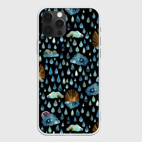 Чехол для iPhone 12 Pro с принтом Дождливая осень.Солнце, облака в Тюмени, силикон | область печати: задняя сторона чехла, без боковых панелей | autumn | pattern | raibow | rain | raindrops | sun | watercolor | акварель | дизайн | дождливый | дождь | закат | капли | коллаж | ливень | морось | непогода | облака | осень | паттерн | погода | природа | радуга | рассвет | солнце