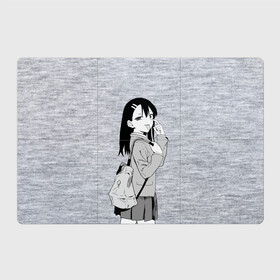 Магнитный плакат 3Х2 с принтом Нагаторо-сан с рюкзаком в Тюмени, Полимерный материал с магнитным слоем | 6 деталей размером 9*9 см | Тематика изображения на принте: аниме | нагаторо | садистка | ученица | хаясэ | школьница