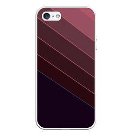 Чехол для iPhone 5/5S матовый с принтом Коричнево-фиолетовый узор  в Тюмени, Силикон | Область печати: задняя сторона чехла, без боковых панелей | абстрактный | геометрический | диагональный узор | коричневый | косые полосы | современный | фиолетовый | шоколадный