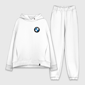 Женский костюм хлопок Oversize с принтом БМВ   Pro Racing в Тюмени,  |  | auto | b m w | bmv | bmw | logo | m power | moto | performance | power | pro | racing | series | sport | авто | б м в | бмв | лого | логотип | марка | мото | перфоманс | символ | спорт