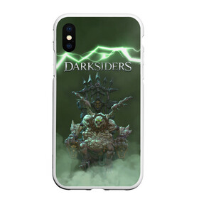 Чехол для iPhone XS Max матовый с принтом Darksiders | Гнев Войны (Z) в Тюмени, Силикон | Область печати: задняя сторона чехла, без боковых панелей | Тематика изображения на принте: azrael | darksiders | darksiders 2 | darksiders 3 | griever | silitha | tiamat | ulthane | vulgrim | wrath of war | всадник апокалипсиса | гнев войны | обугленный совет | руина | ультэйн | чёрный молот