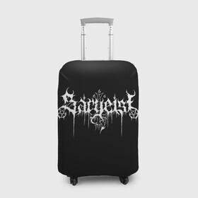 Чехол для чемодана 3D с принтом Sargeist в Тюмени, 86% полиэфир, 14% спандекс | двустороннее нанесение принта, прорези для ручек и колес | Тематика изображения на принте: black metal | metal | rock | sargeist | группа | метал | рок | роцк