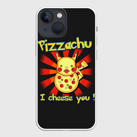 Чехол для iPhone 13 mini с принтом Пиццачу в Тюмени,  |  | anime | pikachu | pizza | pokemon | poket monster | poketmon | аниме | анимэ | карманные монстры | пикачу | пицца | покемон