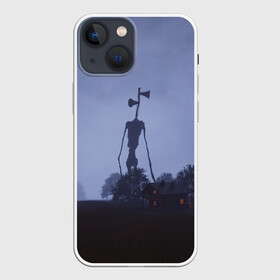 Чехол для iPhone 13 mini с принтом СИРЕНОГОЛОВЫЙ У ДОМА в Тюмени,  |  | siren head | гуманоид | игра | монстр | сиреноголовый | существо | хоррор