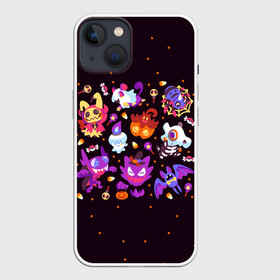 Чехол для iPhone 13 с принтом Покемоны на Хэллоуин в Тюмени,  |  | anime | halloween | pokemon | poket monster | poketmon | аниме | анимэ | карманные монстры | покемон | хэллоуин