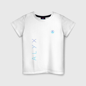 Детская футболка хлопок с принтом ALEX | АЛЕКС | HL (Z) в Тюмени, 100% хлопок | круглый вырез горловины, полуприлегающий силуэт, длина до линии бедер | alex | black mesa | half life | valve | алекс | вэлв | халф лайф