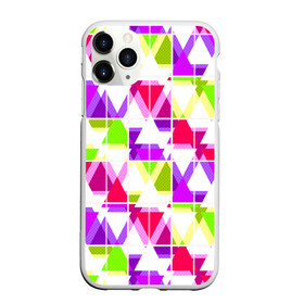 Чехол для iPhone 11 Pro Max матовый с принтом Абстрактный яркий узор в Тюмени, Силикон |  | абстрактный | геометрические фигуры | детский | зеленый | клетчатый узор | летний | популярный | розовый | сиреневый | современный | треугольники