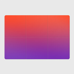 Магнитный плакат 3Х2 с принтом Оранжевый и Фиолетовый в Тюмени, Полимерный материал с магнитным слоем | 6 деталей размером 9*9 см | градиент | красный | оранжевый | перелив | переход | рассвет | синий | фиолетовый | цвета