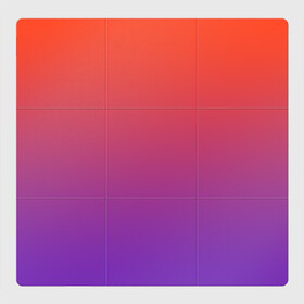 Магнитный плакат 3Х3 с принтом Оранжевый и Фиолетовый в Тюмени, Полимерный материал с магнитным слоем | 9 деталей размером 9*9 см | градиент | красный | оранжевый | перелив | переход | рассвет | синий | фиолетовый | цвета