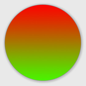 Коврик для мышки круглый с принтом Градиент Яблоко в Тюмени, резина и полиэстер | круглая форма, изображение наносится на всю лицевую часть | градиент | желтый | зеленый | красный | перелив | переход | фрукты | цвета | яблоко