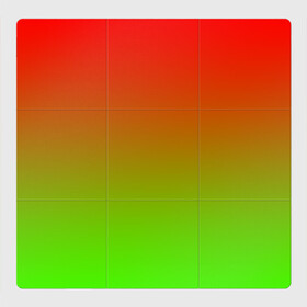 Магнитный плакат 3Х3 с принтом Градиент Яблоко в Тюмени, Полимерный материал с магнитным слоем | 9 деталей размером 9*9 см | градиент | желтый | зеленый | красный | перелив | переход | фрукты | цвета | яблоко
