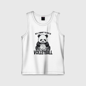 Детская майка хлопок с принтом Volleyball Panda в Тюмени,  |  | ball | beach | game | panda | sport | volley | volleyball | волейбол | волейболист | волейболистка | гол | животные | игра | игрок | медведь | мяч | панда | площадка | пляж | пляжный | победа | сетка | спорт | тренер | чемпион