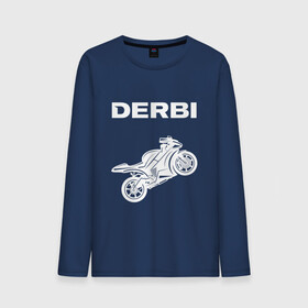 Мужской лонгслив хлопок с принтом DERBI / ДЕРБИ / MOTO в Тюмени, 100% хлопок |  | derbi | gp1 | motorcycle | motosport | predator | racing | senda | speed | sport | байк | гонки | двигатель | дерби | мото | мотокросс | мотоспорт | мототриал | мотоцикл | предатор. | сенда | скорость | спорт