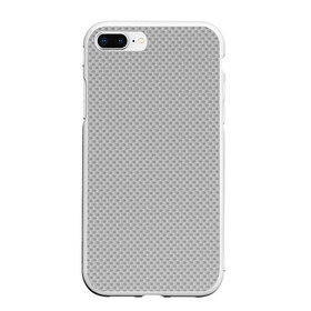 Чехол для iPhone 7Plus/8 Plus матовый с принтом GRAY CARBON в Тюмени, Силикон | Область печати: задняя сторона чехла, без боковых панелей | carbon | абстракция | без дизайна | карбон | карбон и ничего лишнего | на каждый день | серая | серое | серый | текстура